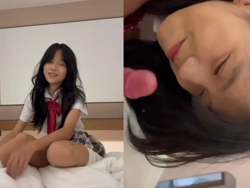Em loli dễ thương liếm cậu bé biến em thành con em đĩ dam dang p1
